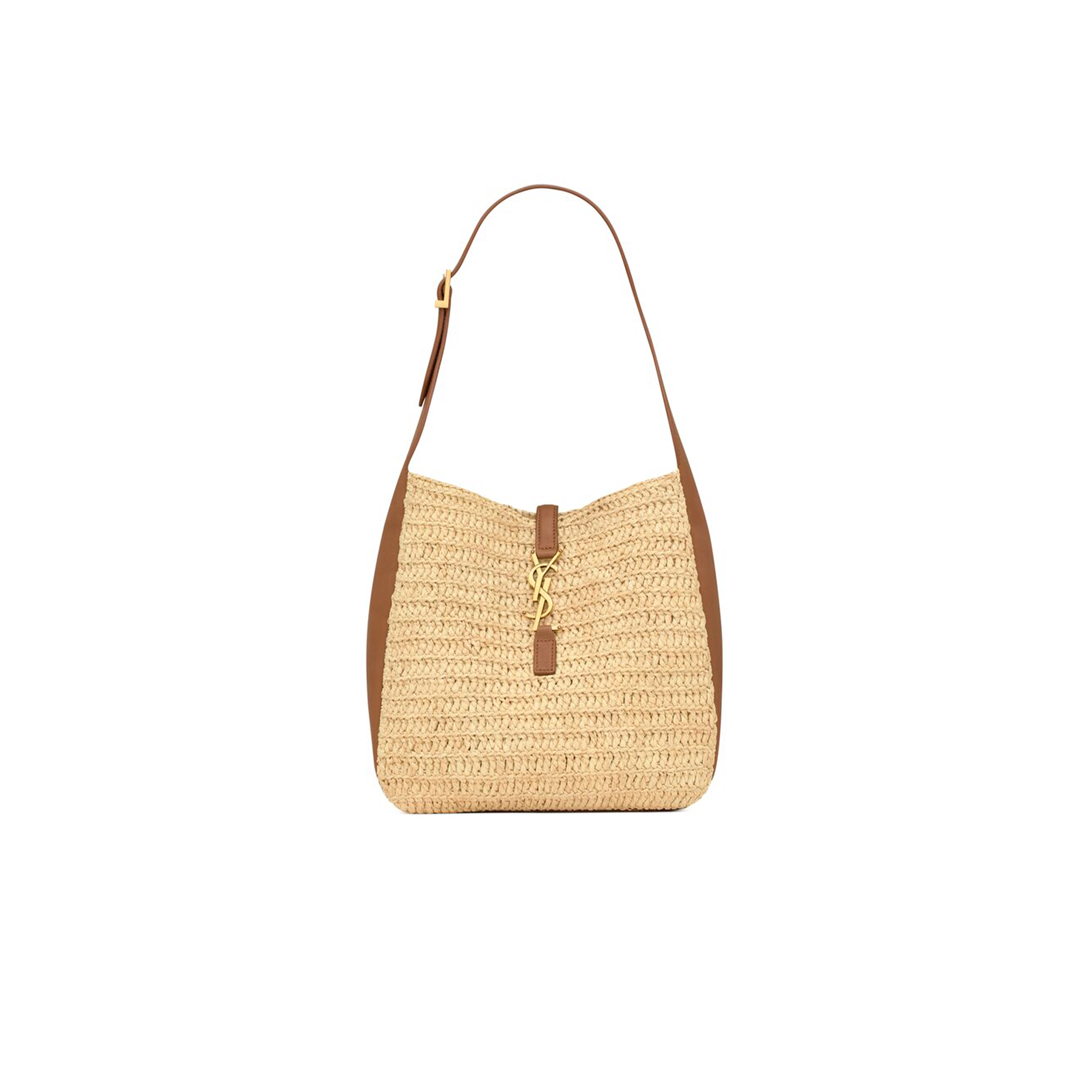 y*l le 5 À 7 S*pple small in raffia and leather 823812gaaez2791 (22*22*9cm)